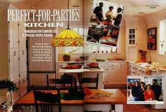 Better Homes & Gardens January 1990 Magazine Article: PERFECT-FOR-PARTIES KITCHEN
