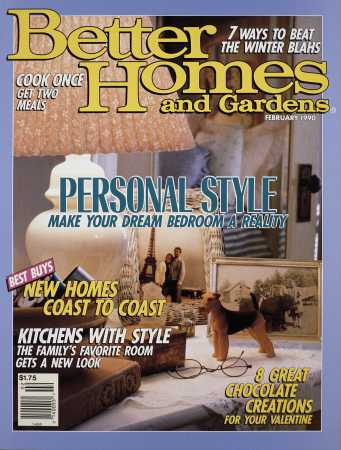Better Homes & Gardens February 1990 Magazine Cover
