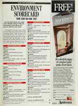Better Homes & Gardens February 1990 Magazine Article: ENVIRONMENT SCORECARD
