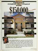Better Homes & Gardens February 1990 Magazine Article: BEST HOUSES COAST TO COAST FOR $150,000 OR LESS