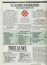 Better Homes & Gardens February 1990 Magazine Article: NUTRITION INFORMATION