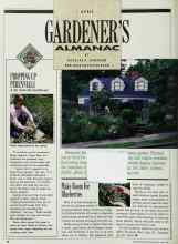 Better Homes & Gardens April 1990 Magazine Article: Make Room For Blueberries