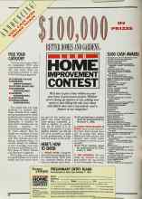 Better Homes & Gardens April 1990 Magazine Article: 1990 HOME IMPROVEMENT CONTEST