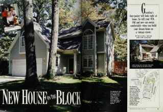 Better Homes & Gardens April 1990 Magazine Article: NEW HOUSE ON THE BLOCK