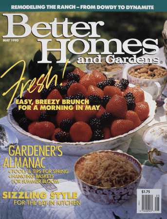 Better Homes & Gardens May 1990 Magazine Cover