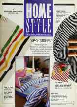 Better Homes & Gardens May 1990 Magazine Article: HOME STYLE
