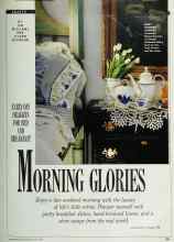 Better Homes & Gardens May 1990 Magazine Article: MORNING GLORIES