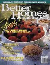 Better Homes & Gardens May 1990 Magazine Cover