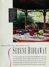 Better Homes & Gardens June 1990 Magazine Article: SERENE HIDEAWAY