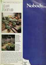 Better Homes & Gardens June 1990 Magazine Article: CLASSY COURTYARD