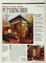 Better Homes & Gardens June 1990 Magazine Article: BUILD YOUR OWN PUTTERING SHED