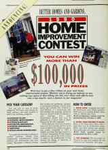 Better Homes & Gardens June 1990 Magazine Article: 1990 HOME IMPROVEMENT CONTEST