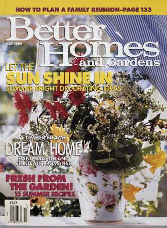 Better Homes & Gardens July 1990 Magazine Cover