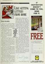 Better Homes & Gardens July 1990 Magazine Article: LIKE GETTING LETTERS FROM HOME