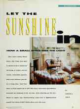 Better Homes & Gardens July 1990 Magazine Article: LET THE SUNSHINE in