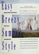 Better Homes & Gardens July 1990 Magazine Article: Easy DECORATING Breezy WITH Summer SHEETS Style