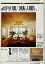 Better Homes & Gardens July 1990 Magazine Article: AROUND-THE-CLOCK LIGHTING
