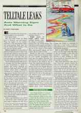 Better Homes & Gardens July 1990 Magazine Article: TELLTALE LEAKS