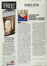 Better Homes & Gardens August 1990 Magazine Article: LOOKING GOOD, FEELING GOOD, DOING GOOD!