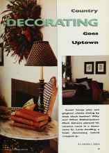 Better Homes & Gardens August 1990 Magazine Article: Country DECORATING Goes Uptown