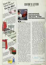 Better Homes & Gardens September 1990 Magazine Article: DECISIONS, DEADLINES, DELAYS, AND DETERMINATION