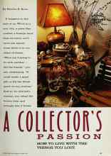 Better Homes & Gardens October 1990 Magazine Article: A COLLECTOR'S PASSION