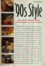 Better Homes & Gardens October 1990 Magazine Article: '90s Style