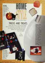Better Homes & Gardens October 1990 Magazine Article: HOME STYLE