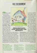 Better Homes & Gardens October 1990 Magazine Article: PRESCRIPTION FOR INDOOR AIR QUALITY