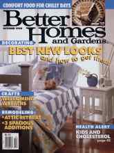 Better Homes & Gardens October 1990 Magazine Cover