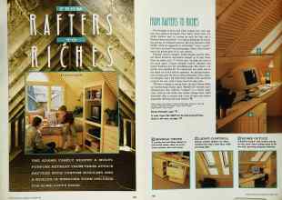 Better Homes & Gardens October 1990 Magazine Article: FROM RAFTERS TO RICHES