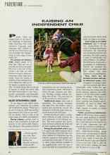 Better Homes & Gardens November 1990 Magazine Article: RAISING AN INDEPENDENT CHILD