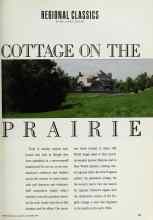 Better Homes & Gardens November 1990 Magazine Article: COTTAGE ON THE PRAIRIE