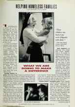 Better Homes & Gardens December 1990 Magazine Article: HELPING HOMELESS FAMILIES