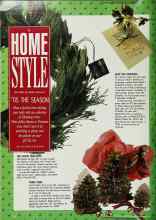 Better Homes & Gardens December 1990 Magazine Article: HOME STYLE