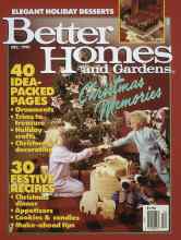 Better Homes & Gardens December 1990 Magazine Cover