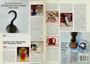 Better Homes & Gardens December 1990 Magazine Article: PERFECT PET PRESENTS