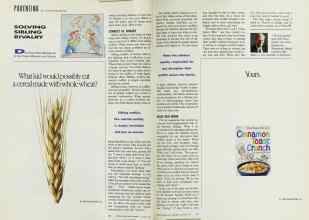 Better Homes & Gardens January 1991 Magazine Article: SOLVING SIBLING RIVALRY