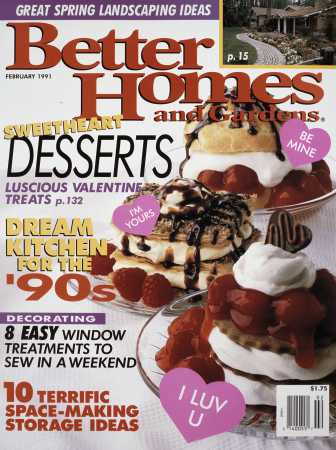 Better Homes & Gardens February 1991 Magazine Cover