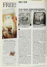 Better Homes & Gardens February 1991 Magazine Article: THE NEW DISHWASHERS