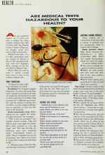 Better Homes & Gardens March 1991 Magazine Article: ARE MEDICAL TESTS HAZARDOUS TO YOUR HEALTH?