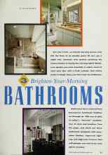 Better Homes & Gardens March 1991 Magazine Article: 3 Brighten-Your-Morning BATHROOMS