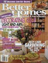 Better Homes & Gardens March 1991 Magazine Cover