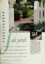 Better Homes & Gardens April 1991 Magazine Article: SENSATIONAL Side yards