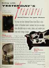 Better Homes & Gardens April 1991 Magazine Article: Living with YESTERDAY'S Treasures and how to get them