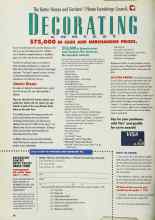 Better Homes & Gardens April 1991 Magazine Article: DECORATING CONTEST $75,000 IN CASH AND MERCHANDISE PRIZES