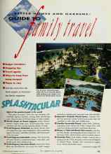 Better Homes & Gardens April 1991 Magazine Article: BETTER HOMES AND GARDENS GUIDE TO family travel