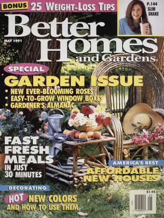 Better Homes & Gardens May 1991 Magazine Cover