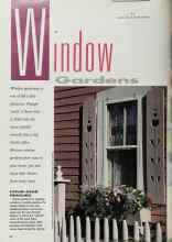 Better Homes & Gardens May 1991 Magazine Article: Window Gardens