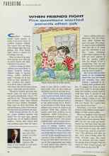 Better Homes & Gardens May 1991 Magazine Article: WHEN FRIENDS FIGHT Five questions worried parents often ask
